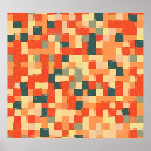 Large Geometric: Seamless Abstract Pattern. Poster (Front)