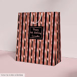 Large Gift Bag Rose Gold Glitter 16th Birthday<br><div class="desc">Introducing the exquisite Rose Gold and Black Gift Bag Lux Birthday Accent Collection, a sophisticated selection of gifts curated to add a touch of elegance and luxury to any birthday celebration. This premium collection features a stunning combination of rose gold and black accents, creating a chic and refined aesthetic that...</div>