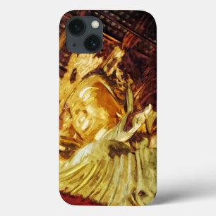 Large Gold Statue From Kyoto Japan in Abstract iPhone 13 Case