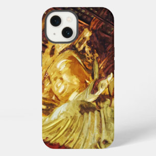 Large Gold Statue From Kyoto Japan in Abstract iPhone 13 Case