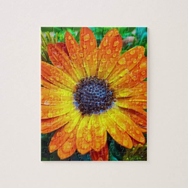 Large Golden Flower Close Up Jigsaw Puzzle (Vertical)