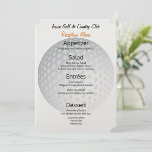Large Golf Ball Tournament ⛳  Reception Menu