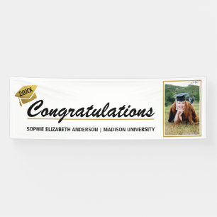 Large Graduation Banner Congratulation Photo
