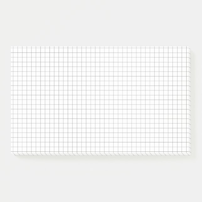 Large Graph Paper Sticky Notes (Front)