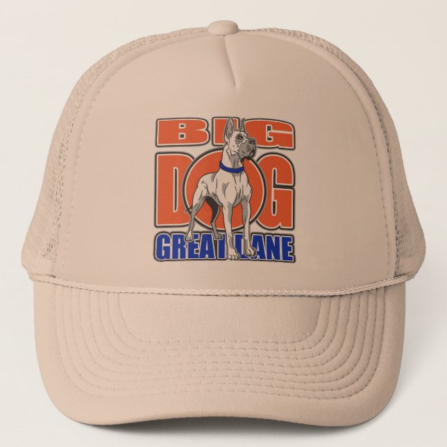 Large Great Dane Trucker Hat (Front)