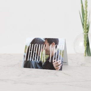 Large Grey Empire Photo - Thank You Note Card