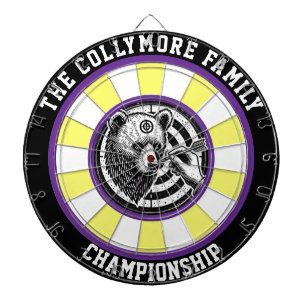 Large Grizzly Bear Target Design Dartboard