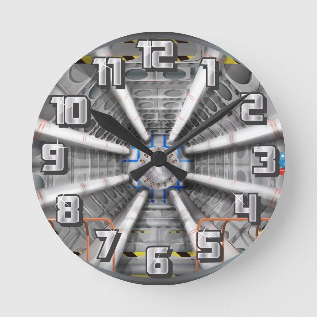 Large Hadron Collider  particle accelerator Round Clock (Front)