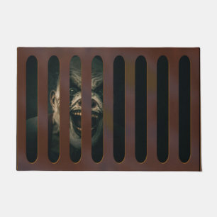 Large Halloween Scary Clown in Storm Grate Doormat