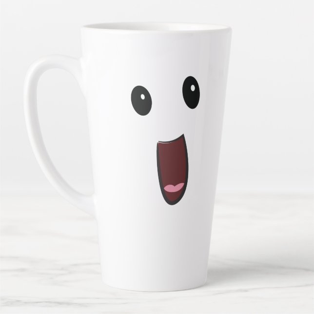  Large Happy Latte Mug (Left)