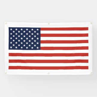 Large High Quality US Flag Banner