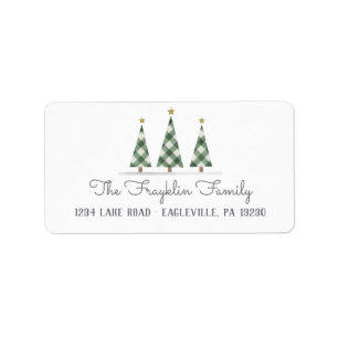 Large Holiday Return address stickers