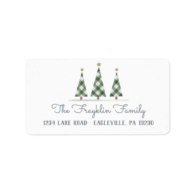 Large Holiday Return address stickers (Front)