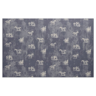 large horse brighter horses fabric