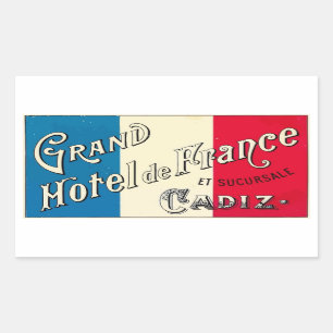 Large Hotel of France (Cadiz) Sticker