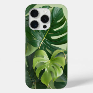 Large houseplant leaves iPhone 15 pro case