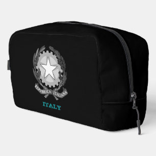 Large Italy bag, Italian coat of arms /flag Dopp Kit