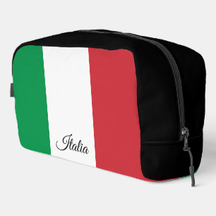Large Italy bag, Italian flag, multipurpose Dopp Kit