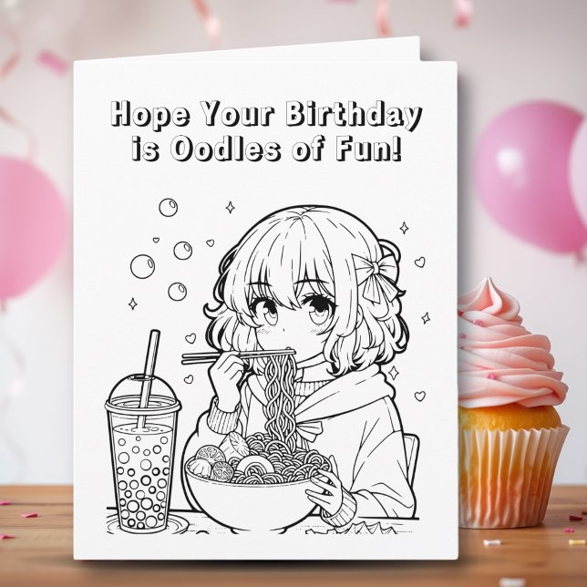 Large Jumbo-Sized Personalized Girl's Birthday Card (Creator Uploaded)