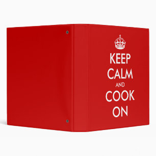 Large keep calm binder   Customizable text design