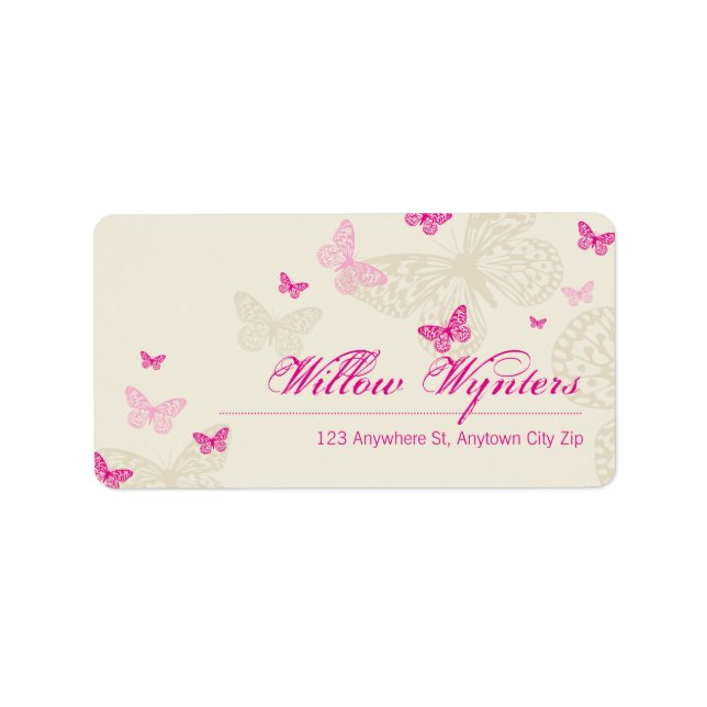 LARGE LABEL SEALS :: butterflies 4 (Front)