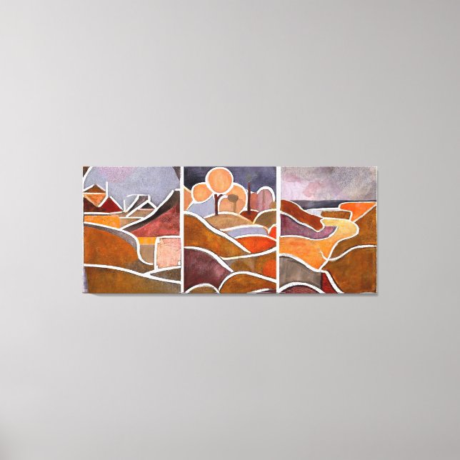 Large Landscape Triptych Canvas Print (Front)