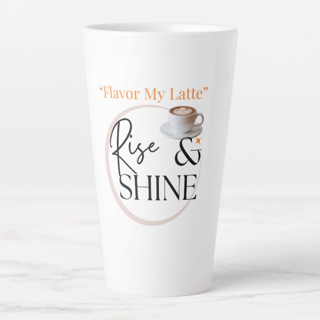 Large Latte Flavour Rise & Shine Mug (Front)