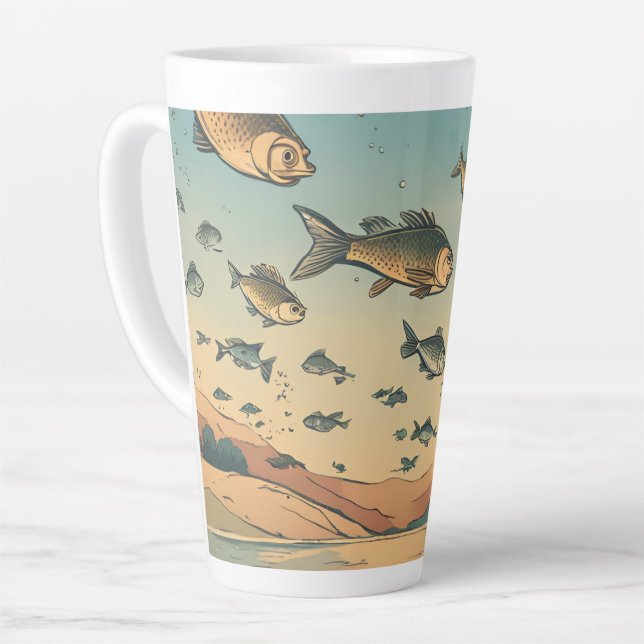 Large  latte mug (Left Angle)