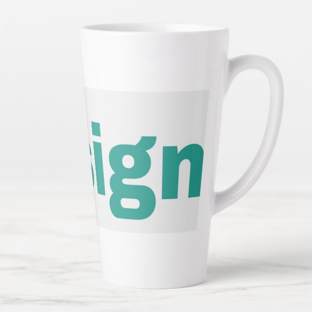 Large Latte Mug 17oz (Right)
