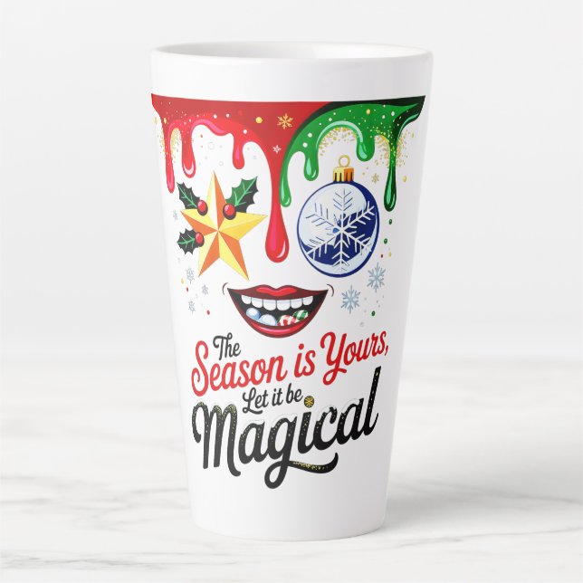 Large Latte Mug | Magical Season Cozy Winter (Front)