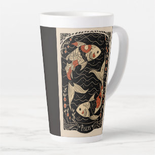 Large Latte Mug Pisces Celestial Zodiac Art