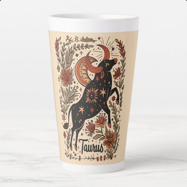 Large Latte Mug Taurus Celestial Zodiac Art (Creator Uploaded)