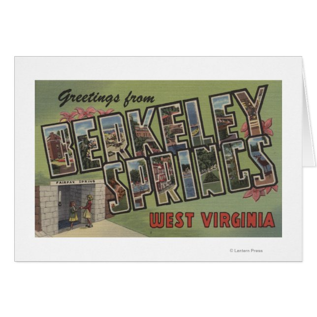 Large Letter Scenes - Berkeley Springs, WV (Front Horizontal)