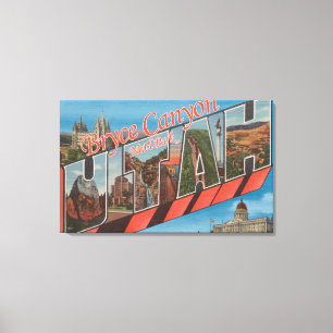 Large Letter Scenes Canvas Print
