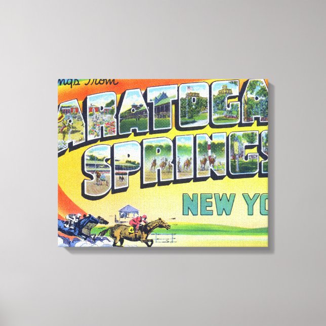 Large Letter Scenes - Greetings From 2 Canvas Print (Front)