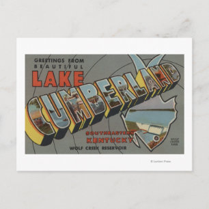 Large Letter Scenes - Lake Cumberland, KY Postcard