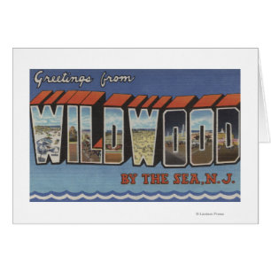Large Letter Scenes - Wildwood-By-The-Sea, NJ