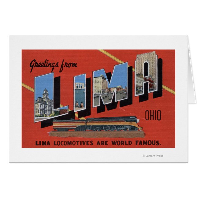 Large Letters - Lima Locomotives are World (Front Horizontal)
