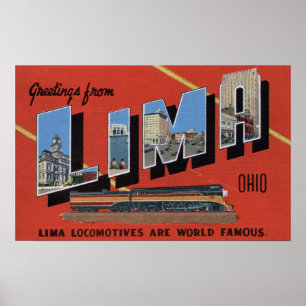 Large Letters - Lima Locomotives are World Poster