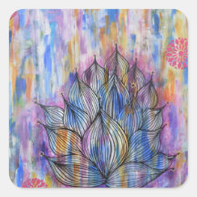 Large Lotus Flower Sticker