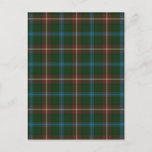 Large Manitoba tartan Postcard