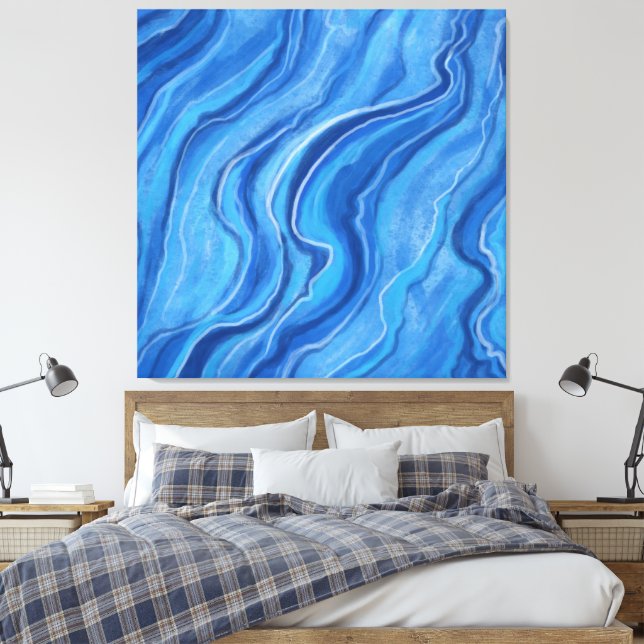 Large Marble Wall Art Decor (Insitu(Bedroom))