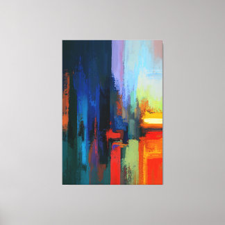 Large Minimalist Humble Typography - Luxury Red &  Canvas Print