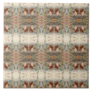 Large Mirror Imaged Mermaid Tile