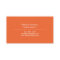 LARGE MODERN ORANGE SUN LOGO BUSINESS CARD