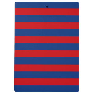 Large Modern Vibrant Horizontal Stripes Decor Clipboard