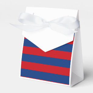 Large Modern Vibrant Horizontal Stripes Decor Favor Box