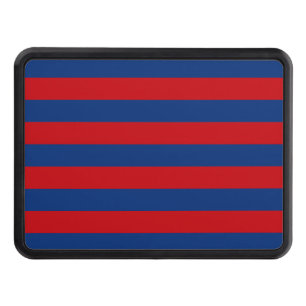 Large Modern Vibrant Horizontal Stripes Decor Trailer Hitch Cover
