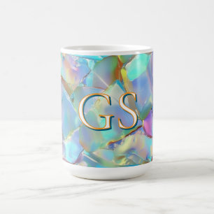Large Monogram or Name on Opal Coffee Mug
