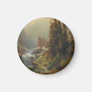 Large Mountain Landscape – Albert Zimmermann Magnet